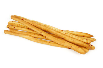 bread sticks isolated on white background