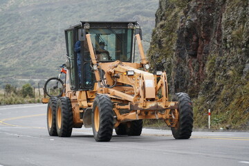 bulldozer at work site