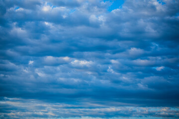 blue sky with clouds. Sky background. Light. Summer time. Nature. Cloud. 