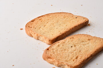 Crunchy Rusk or Toast for healthy life.