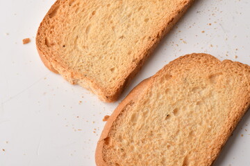 Crunchy Rusk or Toast for healthy life.