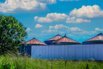 Old Silos by Trailer