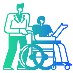 Fototapeta premium wheelchair icon