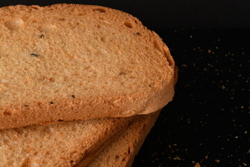 Crunchy Rusk or Toast for healthy life.