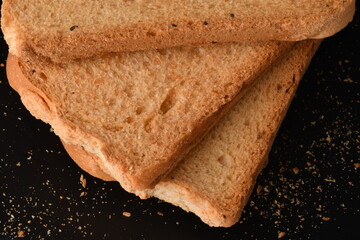 Crunchy Rusk or Toast for healthy life.