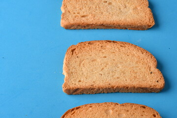 Crunchy Rusk or Toast for healthy life.