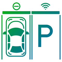 smart parking Internet of things icon