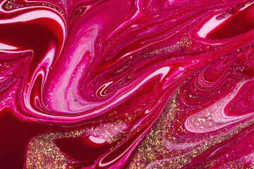 Abstract sparkling background. Close up nail polish texture.