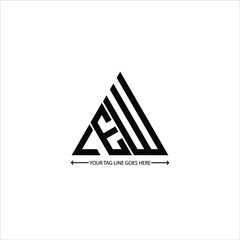 LEW letter logo creative design. LEW unique design © MdAminul