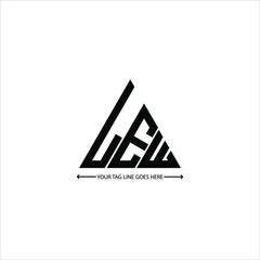 LEW letter logo creative design. LEW unique design © MdAminul