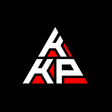 KKP triangle letter logo design with triangle shape. KKP triangle logo design monogram. KKP triangle vector logo template with red color. KKP triangular logo Simple, Elegant, and Luxurious Logo. KKP 