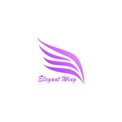Beauty Flying Bird Wings Logo design inspiration