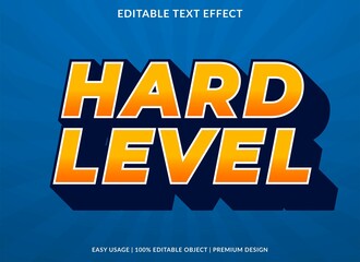 hard level text effect with abstract style use for business logo or brand