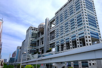 お台場風景　フジテレビ本社付近