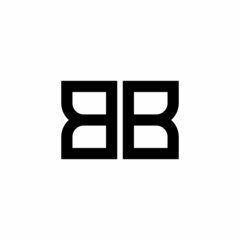 Initial letter BB line logo designs inspired