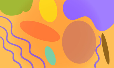 Abstract illustration with colorful background and texture.