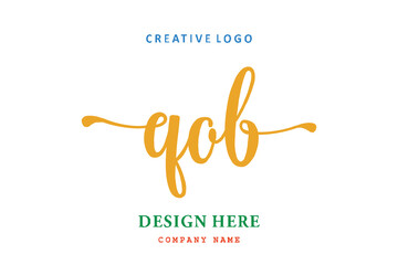 QOB lettering logo is simple, easy to understand and authoritative