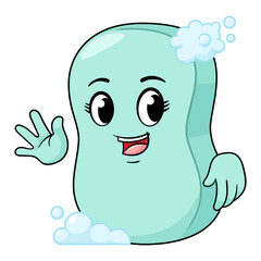 Vector Cartoon Soap Character Illustration