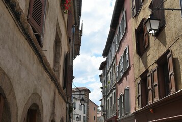Fototapeta na wymiar Down town of Le Puy en Velay, Auvergne, France