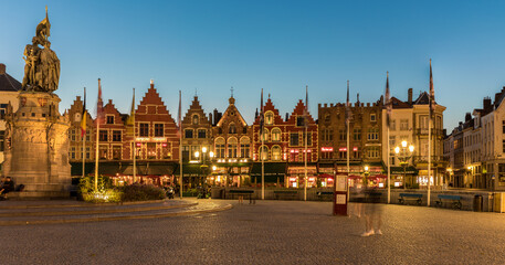 The Grand Place in Bruges in Belgium on June 2021