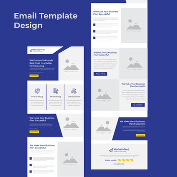 Responsive professional email marketing newsletter template automation Design