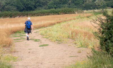 walking in the countryside