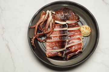 Grilled squid