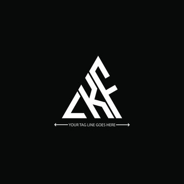 LKF letter logo creative design. LKF unique design