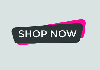 shop now text web buttons, sign icon label, shop now. ecommerce web button shop or buy