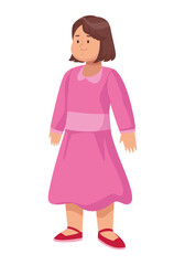 woman wearing pink dress