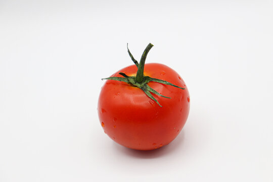 Closeup White Background Veggie/Fruit Image