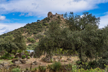 Castle of Burguillos del Cerro, in the province of Badajoz, Extremadura, Spain