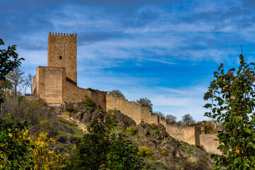 View over Yedra Castle in Cazorla Town, Jaen Province, Andalusia, Spain