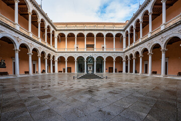Naklejka premium Alcazar of Toledo, a stone fortification located in Toledo, Spain.