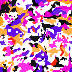 Seamless vector pattern. Bright abstract trend print.