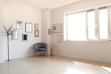 Fototapeta premium Interior of modern art gallery
