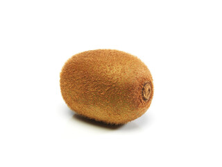 single kiwi isolated on white