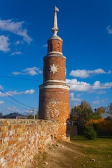 Obraz premium One of the towers of the old Kolomna Kremlin.