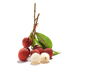 bunch of lychee fruits