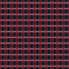 Multicolored striped seamless texture with patterns of various mosaic shapes. Design for wallpapers, carpets, linoleum, blankets, fabrics, curtains, packaging and other home decor.