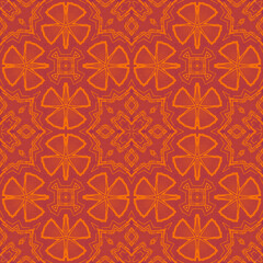 Abstract seamless pattern with various shapes. Geometric pattern for fabric. Textile background.