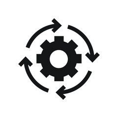 Workflow process icon design vector illustration