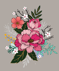 Pretty pattern flower. floral background. The elegant the template for design.
