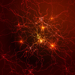 Abstract background from lines for banner. nerves