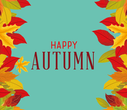 happy autumn poster