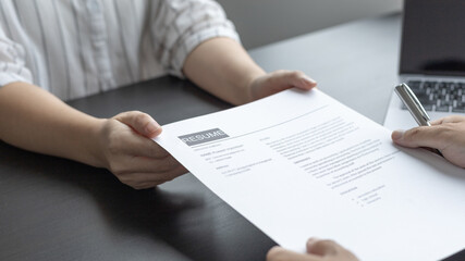 Job application, Job applicant submits an application to the employer, submit documents, Applicant Information Verification, Manager resource employment and recruitment...