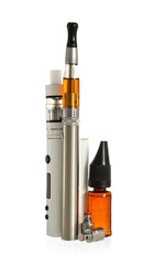 Set for smoking on white background