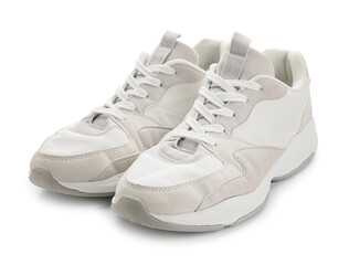 Sportive shoes on white background