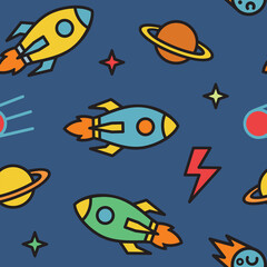 Siamless pattern school education 5