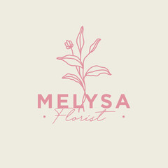 illustration of flower logo design